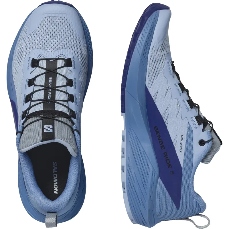 Salomon Womens Sense Ride 5 Granada Sky/Serenity/Clematis Blue-4